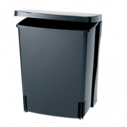 Кош за боклук за вграждане Brabantia Built-In 647043, 10 л, Широк отвор, Лесно почистване, Черен
