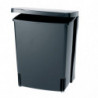 Кош за боклук за вграждане Brabantia Built-In 647043, 10 л, Широк отвор, Лесно почистване, Черен