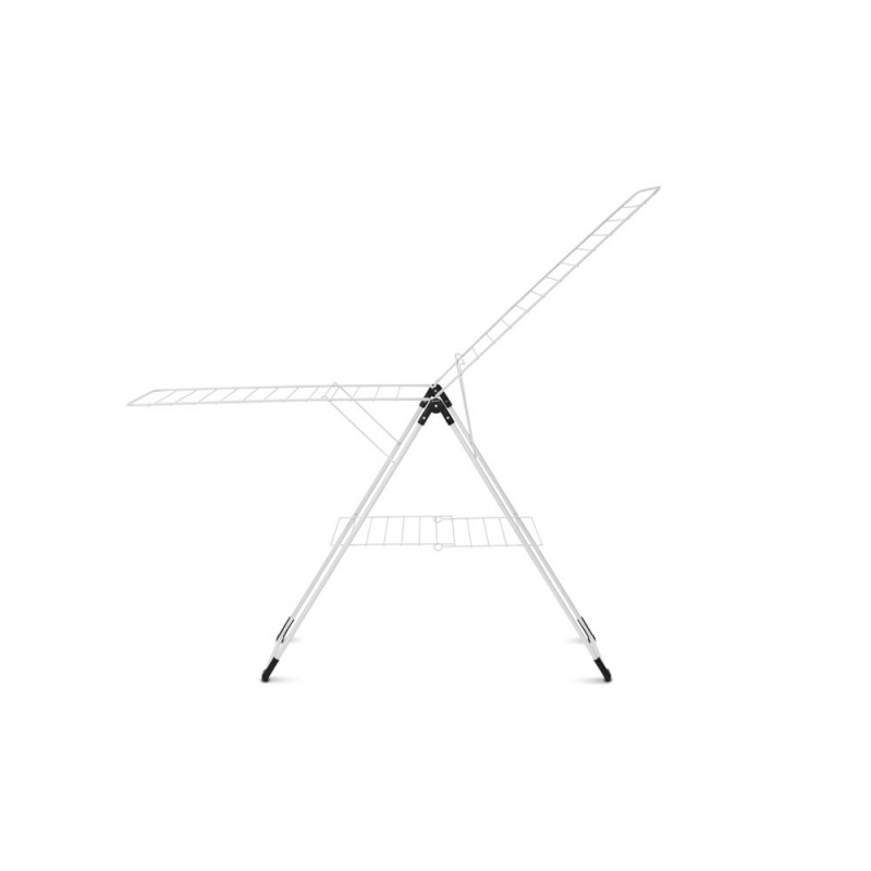Сушилник за дрехи Brabantia 90300182, Т-образен, 20 м, Устойчив на корозия, Регулируеми крила, Решетка за сушене, Бял