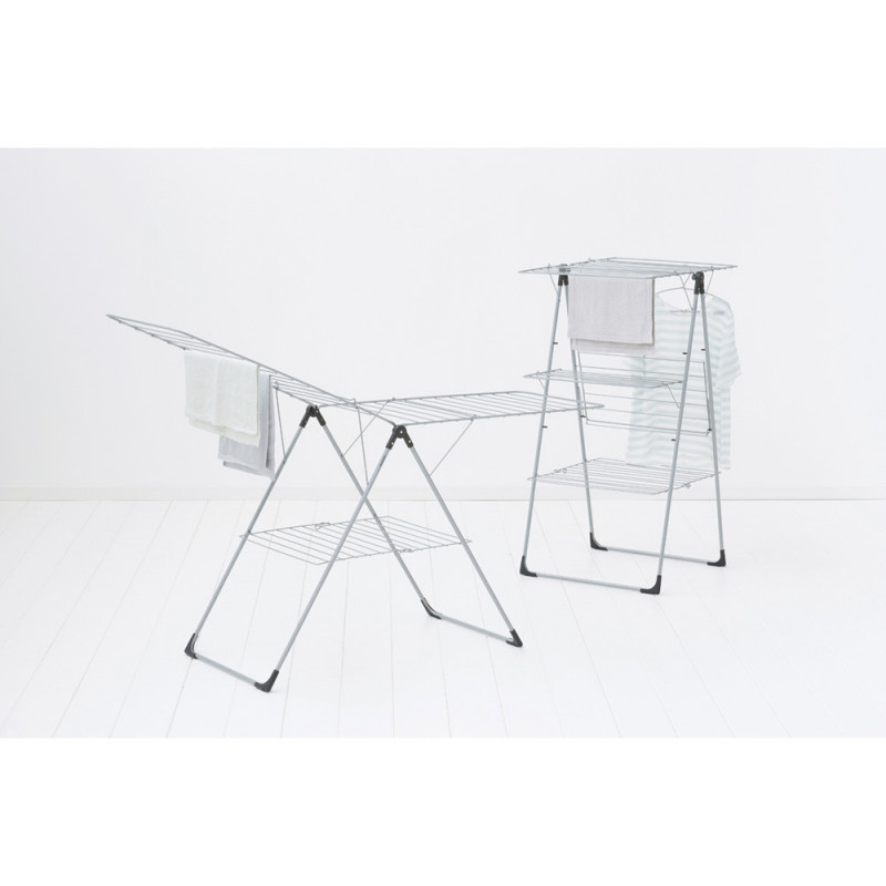 Простор "кула" Brabantia 90300183, 23 м, Лесно сгъване, Регулируем, Сив металик