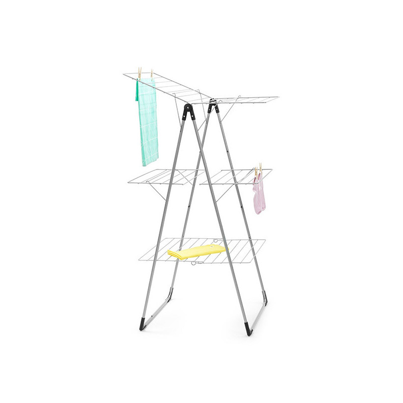 Простор "кула" Brabantia 90300183, 23 м, Лесно сгъване, Регулируем, Сив металик