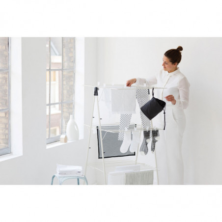 Простор "кула" Brabantia 90300184, 23 м, Лесно сгъване, Регулируем, Бял