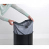 Торба за кош за пране Brabantia 90300186, 30-35 л, Перяща се, Памук, Сив