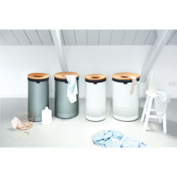 Торба за кош за пране Brabantia 90300186, 30-35 л, Перяща се, Памук, Сив