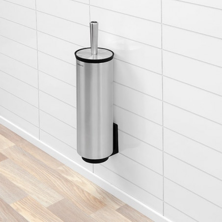 Четка за тоалетна Brabantia Profile 90300284, 43 см, Изцяло покрита четка, Възможност за стенен монтаж, Инокс