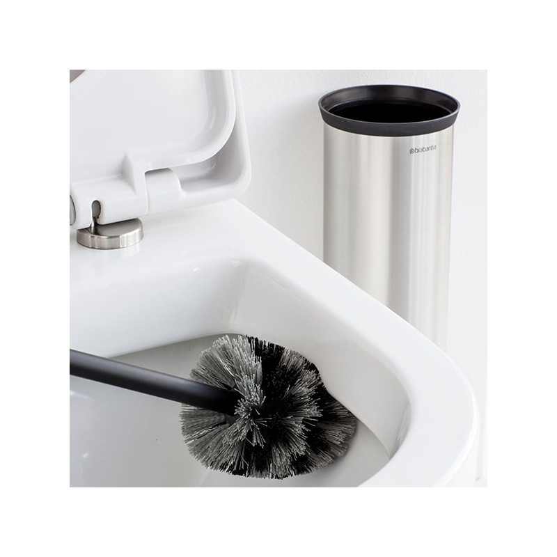 Четка за тоалетна Brabantia Profile 90300284, 43 см, Изцяло покрита четка, Възможност за стенен монтаж, Инокс