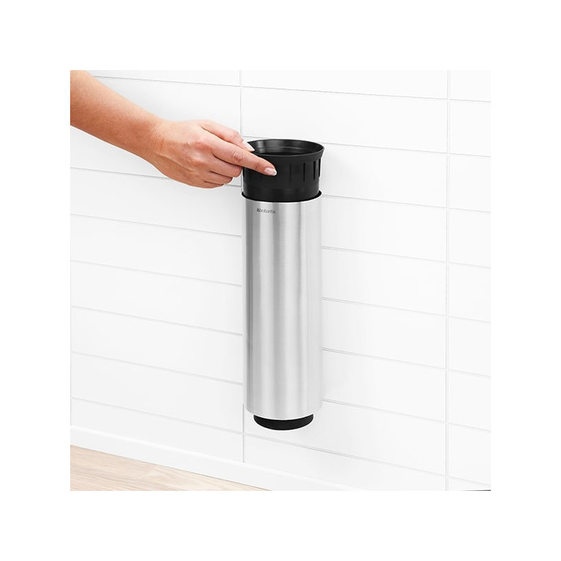 Четка за тоалетна Brabantia Profile 90300284, 43 см, Изцяло покрита четка, Възможност за стенен монтаж, Инокс