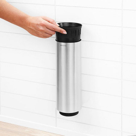 Четка за тоалетна Brabantia Profile 90300284, 43 см, Изцяло покрита четка, Възможност за стенен монтаж, Инокс
