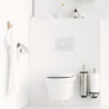Четка за тоалетна Brabantia Profile 90300284, 43 см, Изцяло покрита четка, Възможност за стенен монтаж, Инокс