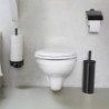 Четка за тоалетна Brabantia Profile 90300317, 43 см, Изцяло покрита четка, Възможност за стенен монтаж, Черен