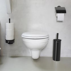 Държач за тоалетна хартия Brabantia Profile 90300320, Стенен монтаж, Устойчива на корозия, Черен