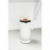 Кош за пране Brabantia 90300239, 35 л, Корков капак, Пълнене без отваряне, Вентилационни отвори, Бял