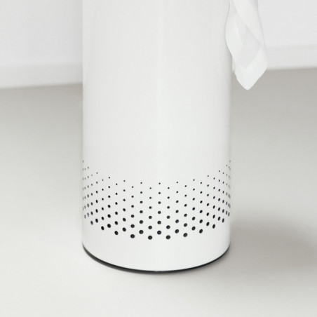 Кош за пране Brabantia 90300239, 35 л, Корков капак, Пълнене без отваряне, Вентилационни отвори, Бял