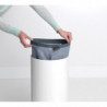 Кош за пране Brabantia 90300239, 35 л, Корков капак, Пълнене без отваряне, Вентилационни отвори, Бял