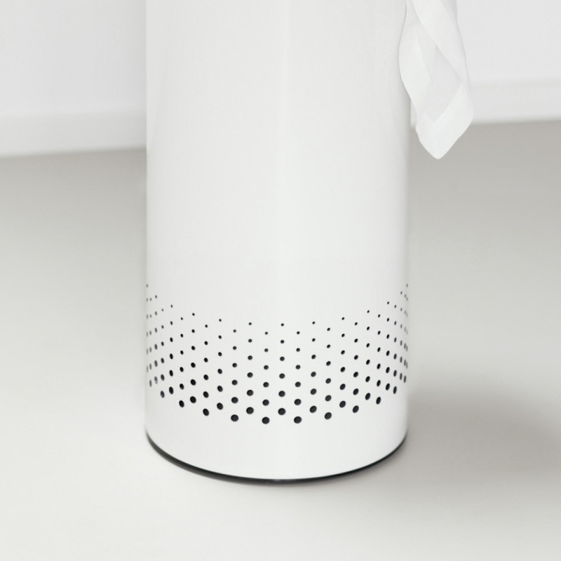 Кош за пране Brabantia 90300241, 60 л, Корков капак, Пълнене без отваряне, Вентилационни отвори, Бял