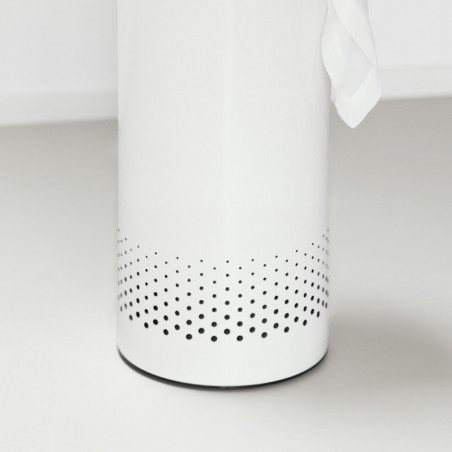 Кош за пране Brabantia 90300241, 60 л, Корков капак, Пълнене без отваряне, Вентилационни отвори, Бял