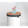 Кош за пране Brabantia 90300241, 60 л, Корков капак, Пълнене без отваряне, Вентилационни отвори, Бял