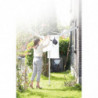 Външен простор Brabantia Lift-O-Matic Advance 90300254, 50 м, Регулируема височина, Метален шиш за вкопаване, Калъф, Торба с щипки, Резистентен на корозия, Инокс