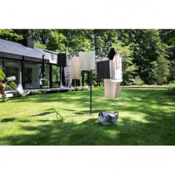 Външен простор Brabantia TopSpinner 90300260, 40 м, Метален шиш за вкопаване, Резистентен на корозия, Инокс
