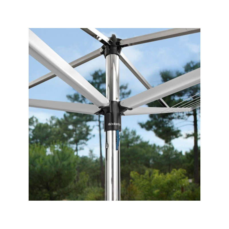 Външен простор Brabantia TopSpinner 90300261, 40 м, Котва за бетониране, Резистентен на корозия, Инокс