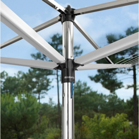 Външен простор Brabantia TopSpinner 90300261, 40 м, Котва за бетониране, Резистентен на корозия, Инокс
