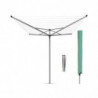Външен простор Brabantia TopSpinner 90300263, 50 м, Метален шиш за вкопаване, Калъф, Резистентен на корозия, Инокс