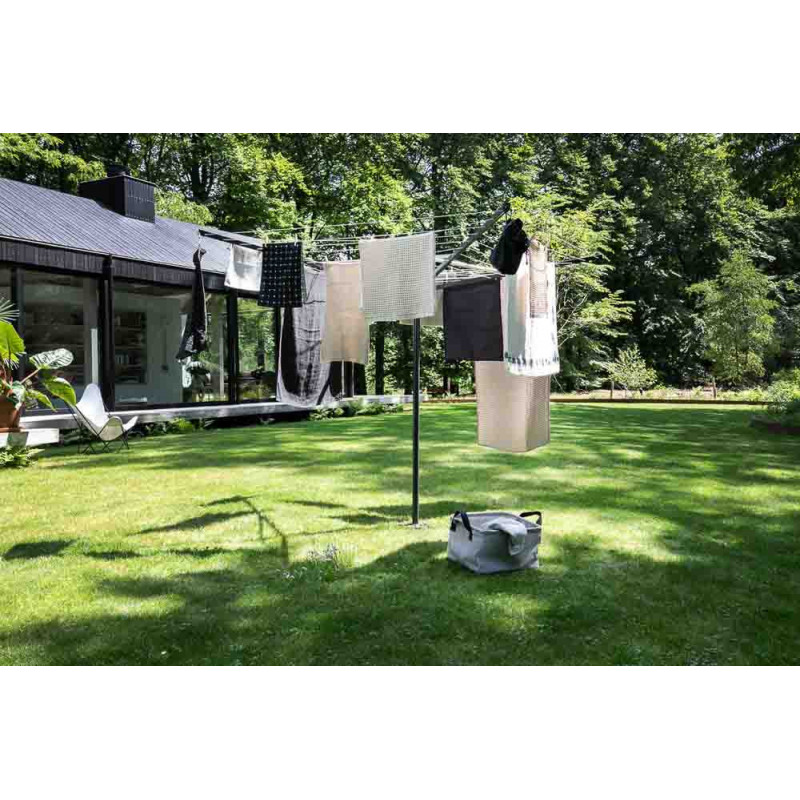 Външен простор Brabantia TopSpinner 90300265, 60 м, Метален шиш за вкопаване, Резистентен на корозия, Инокс