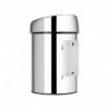 Кош за боклук Brabantia Touch Bin 647210, 3 л, Плавно и безшумно отваряне, Стенен монтаж, Брилянтен инокс