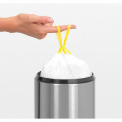 Кош за боклук Brabantia Touch Bin 647210, 3 л, Плавно и безшумно отваряне, Стенен монтаж, Брилянтен инокс