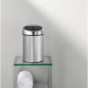 Кош за боклук Brabantia Touch Bin 647217, 3 л, Плавно и безшумно отваряне, Стенен монтаж, Устойчив на пръстови отпечатъци, Инокс