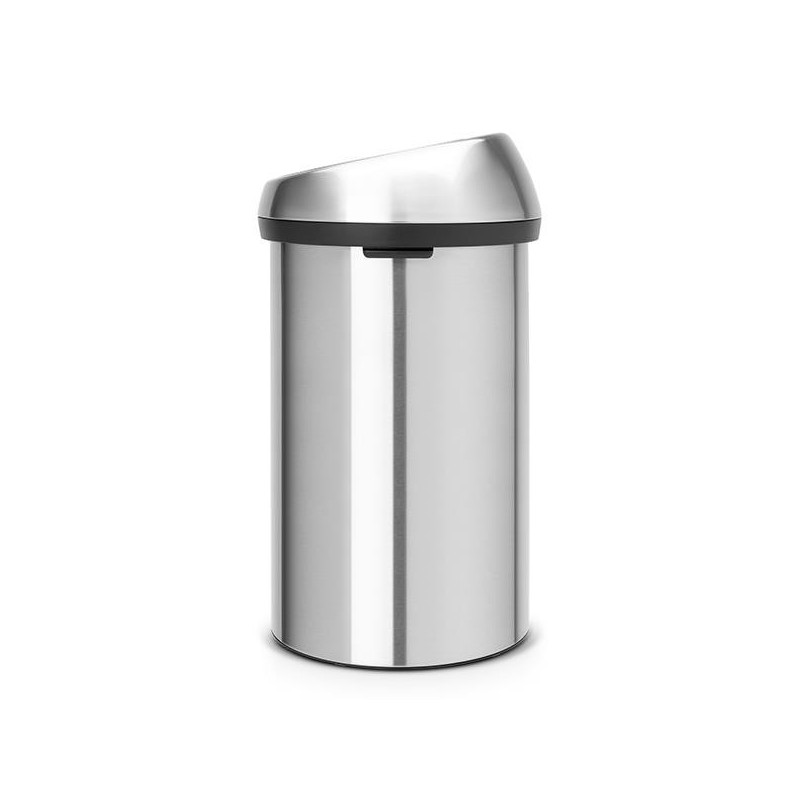 Кош за боклук Brabantia Touch Bin 647245, 60 л, Плавно и безшумно отваряне, Инокс/мат