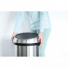 Кош за боклук Brabantia Touch Bin 647249, 60 л, Плавно и безшумно отваряне, Сив
