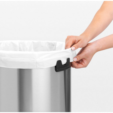 Кош за боклук Brabantia Touch Bin 647249, 60 л, Плавно и безшумно отваряне, Сив