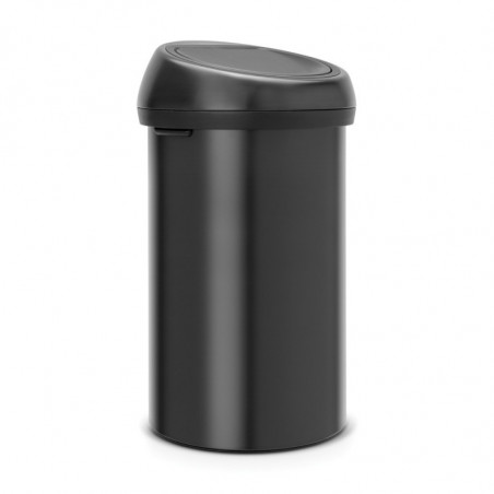 Кош за боклук Brabantia Touch Bin 647252, 60 л, Плавно и безшумно отваряне, Черен