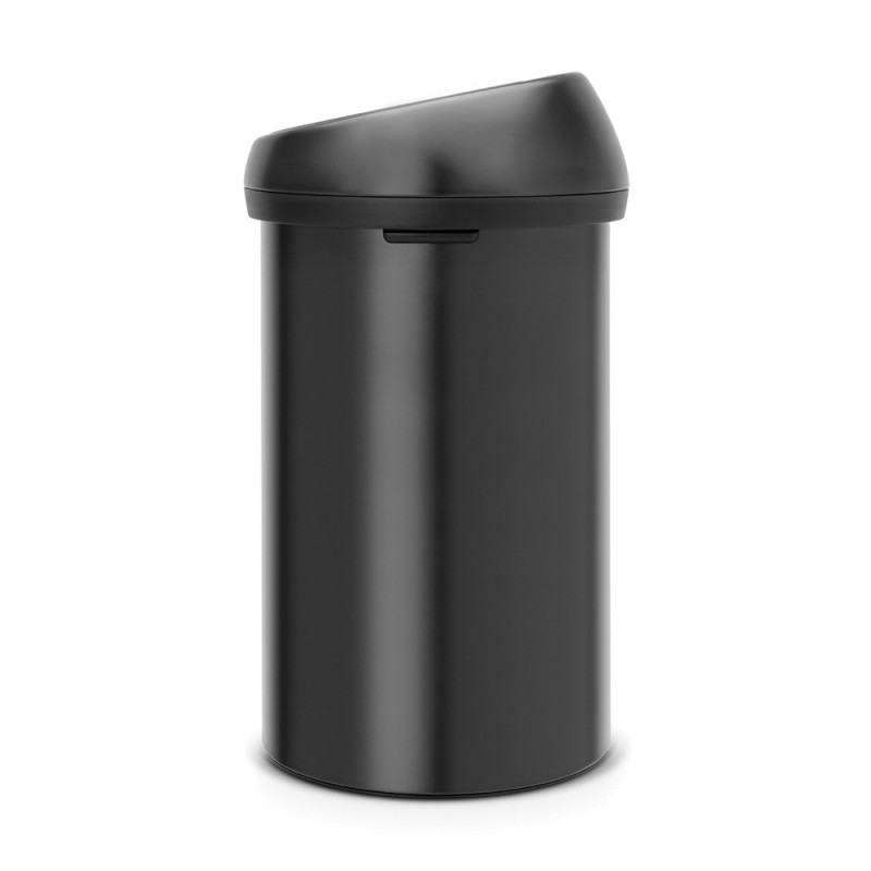 Кош за боклук Brabantia Touch Bin 647252, 60 л, Плавно и безшумно отваряне, Черен