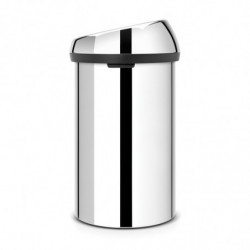 Кош за боклук Brabantia Touch Bin 647245, 60 л, Плавно и безшумно отваряне, Инокс/мат