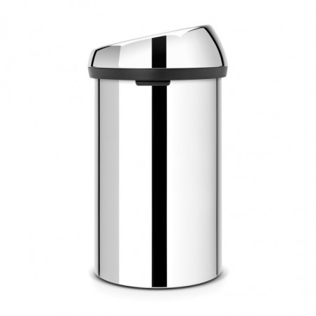 Кош за боклук Brabantia Touch Bin 647245, 60 л, Плавно и безшумно отваряне, Инокс/мат