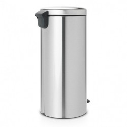 Кош за боклук с педал Brabantia NewIcon 649061, 30 л, Плавно затваряне, Противоплъзгаща основа, Устойчив на пръстови отпечатъци, Инокс/Мат