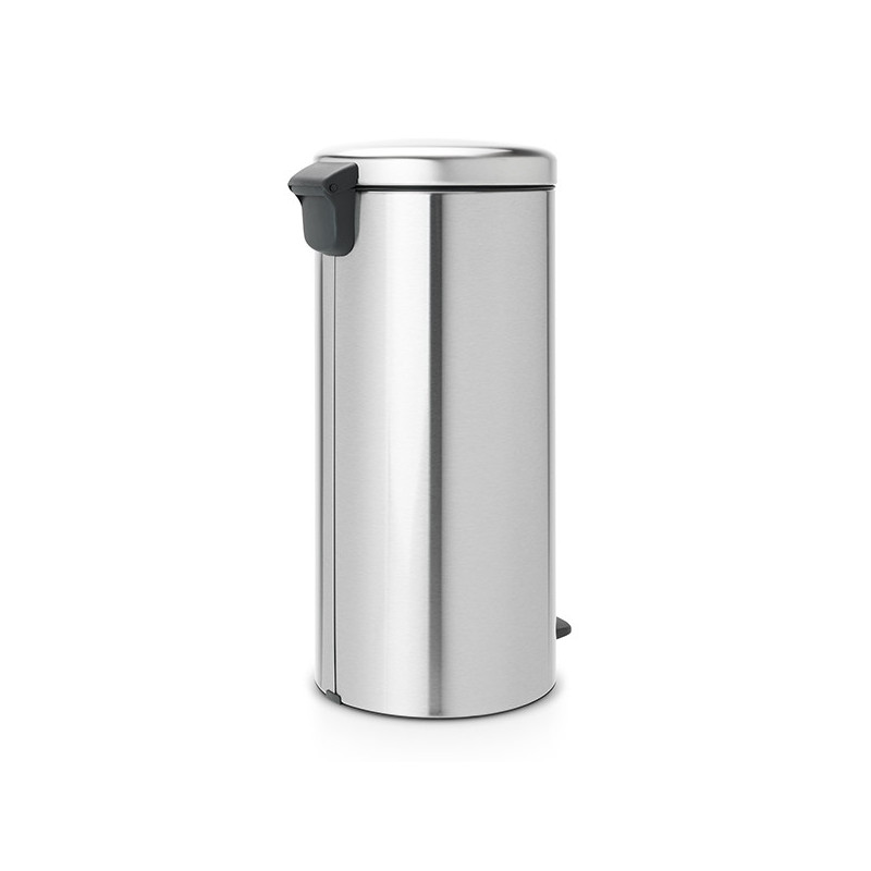 Кош за боклук с педал Brabantia NewIcon 649061, 30 л, Плавно затваряне, Противоплъзгаща основа, Устойчив на пръстови отпечатъци, Инокс/Мат