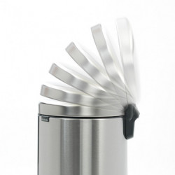 Кош за боклук с педал Brabantia NewIcon 649061, 30 л, Плавно затваряне, Противоплъзгаща основа, Устойчив на пръстови отпечатъци, Инокс/Мат
