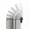 Кош за боклук с педал Brabantia NewIcon 649061, 30 л, Плавно затваряне, Противоплъзгаща основа, Устойчив на пръстови отпечатъци, Инокс/Мат
