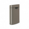 Кош за боклук Brabantia Touch Bin New 649732, 40 л, Безшумно и плавно затваряне, Плосък гръб, Сив