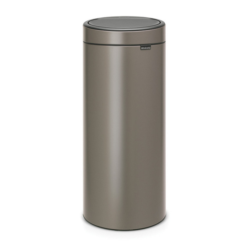 Кош за боклук Brabantia Touch Bin New 650007, 30 л, Безшумно и плавно затваряне, Сив