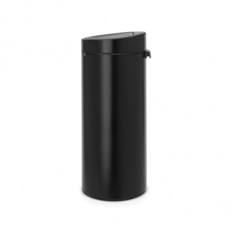 Кош за боклук Brabantia Touch Bin New 650008, 30 л, Безшумно и плавно затваряне, Черен мат