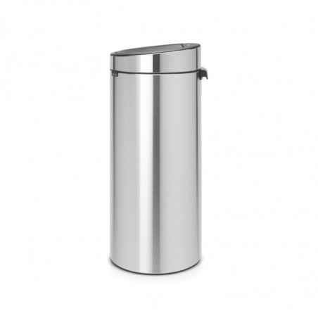 Кош за боклук Brabantia Touch Bin New 650011, 30 л, Безшумно и плавно затваряне, Инокс/мат