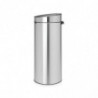 Кош за боклук Brabantia Touch Bin New 650011, 30 л, Безшумно и плавно затваряне, Инокс/мат