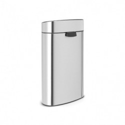 Кош за боклук Brabantia Touch Bin New Recycle 650527, 23+10 л, Безшумно и плавно затваряне, Плосък гръб, Устойчив на пръстови отпечатъци, Инокс/Мат
