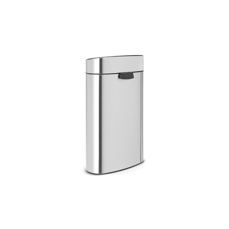 Кош за боклук Brabantia Touch Bin New Recycle 650527, 23+10 л, Безшумно и плавно затваряне, Плосък гръб, Устойчив на пръстови отпечатъци, Инокс/Мат