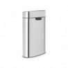Кош за боклук Brabantia Touch Bin New Recycle 650527, 23+10 л, Безшумно и плавно затваряне, Плосък гръб, Устойчив на пръстови отпечатъци, Инокс/Мат