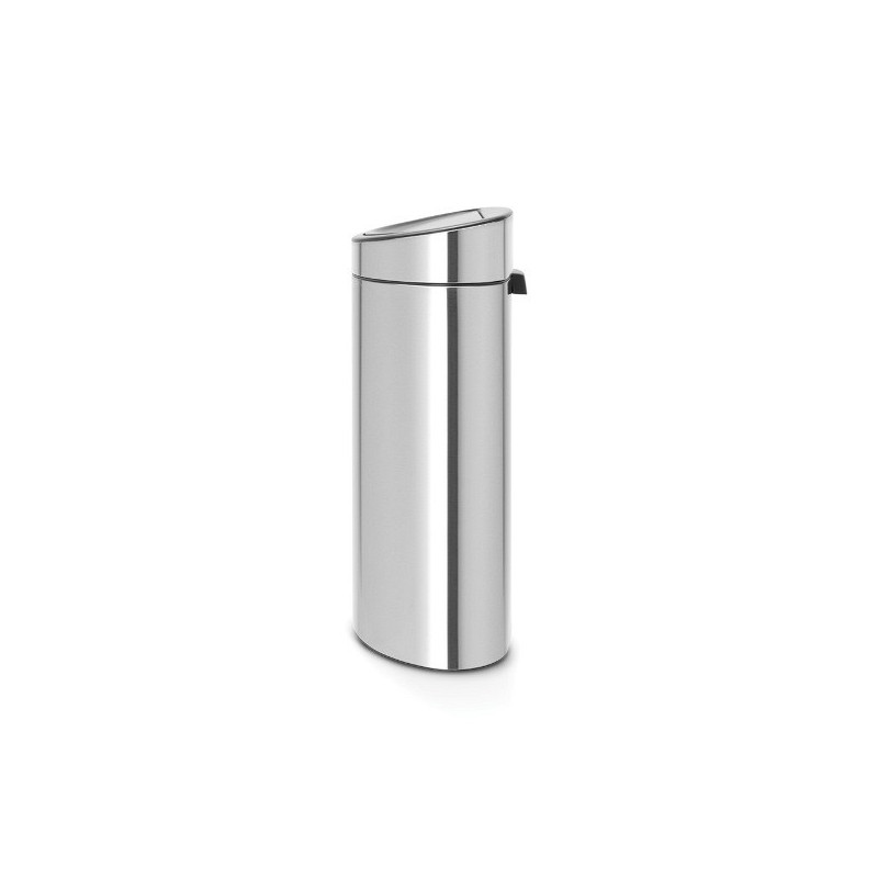 Кош за боклук Brabantia Touch Bin New Recycle 650527, 23+10 л, Безшумно и плавно затваряне, Плосък гръб, Устойчив на пръстови отпечатъци, Инокс/Мат
